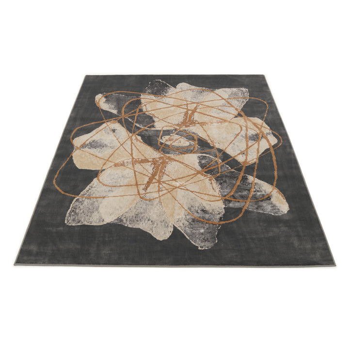 Wikolia Area Rug Dark Grey