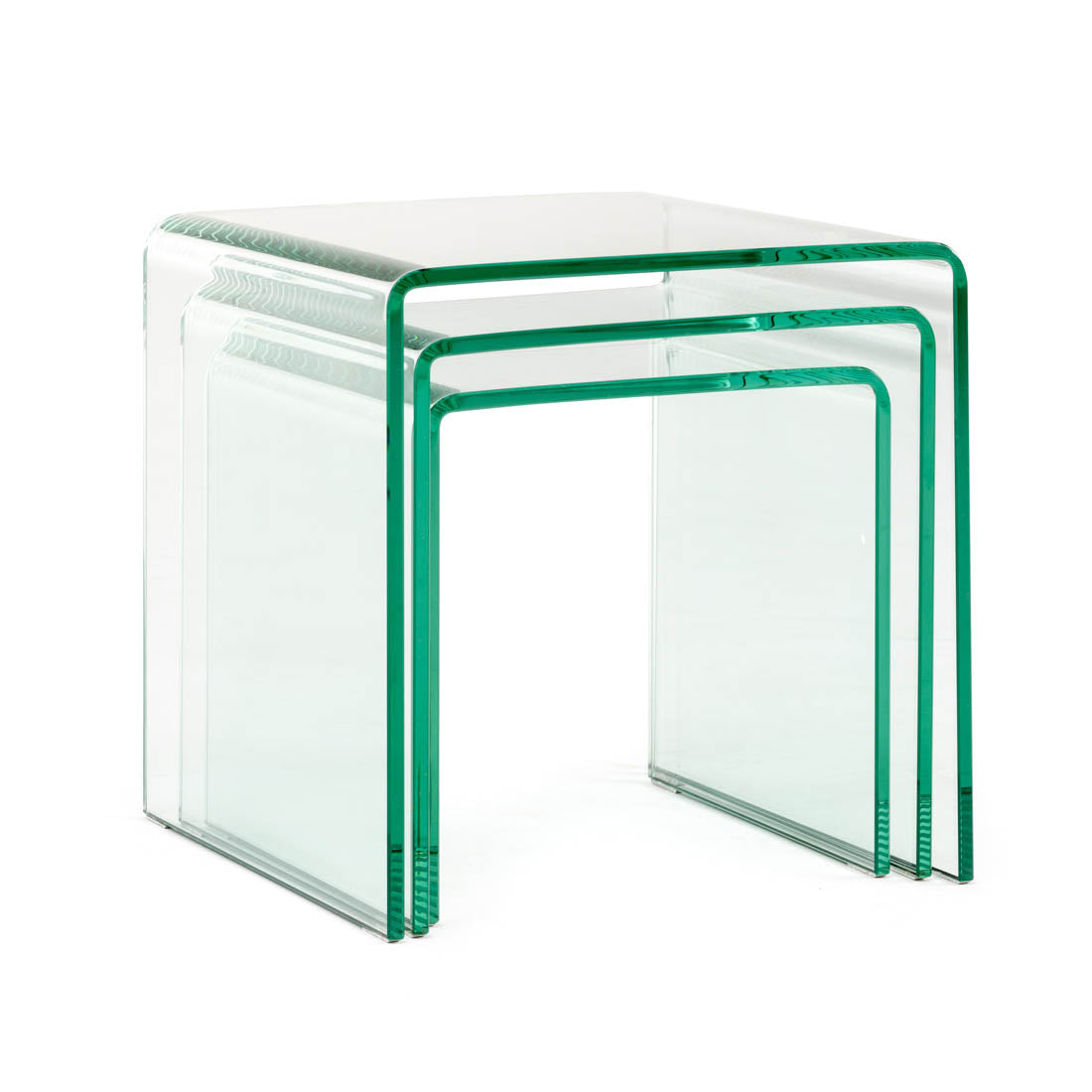 Wenzel Glass Nesting Table Clear