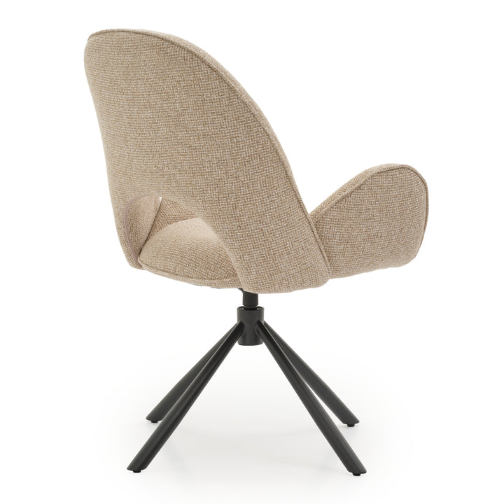 Effina Swivel Armchair Beige