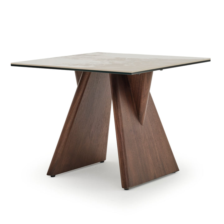 Emmeline Ceramic End Table Light Brown