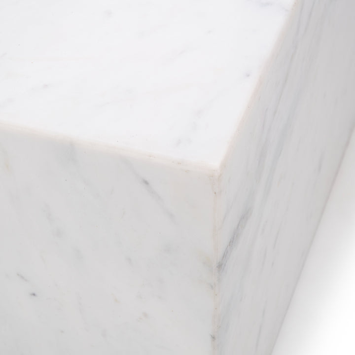 Nabby Marble Coffee Table White