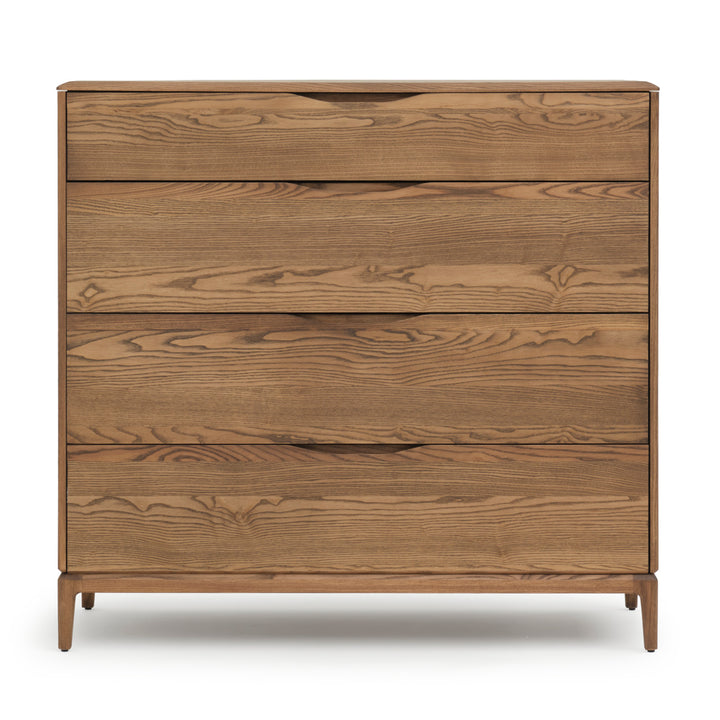 Nicolette 4-Drawer Chest Dark Brown