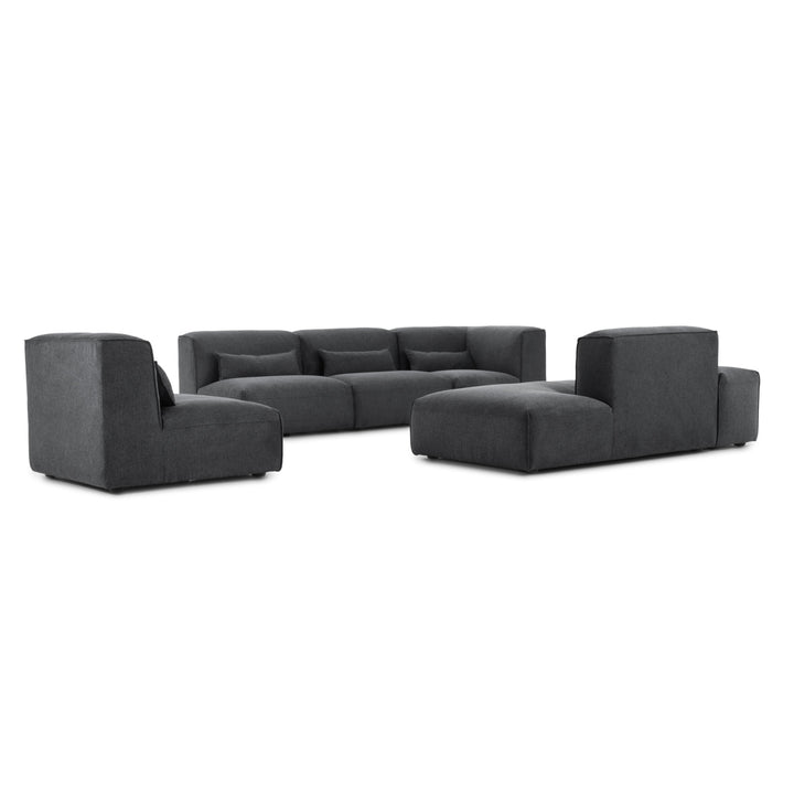 Ellemia Fabric Modular Set Dark Grey