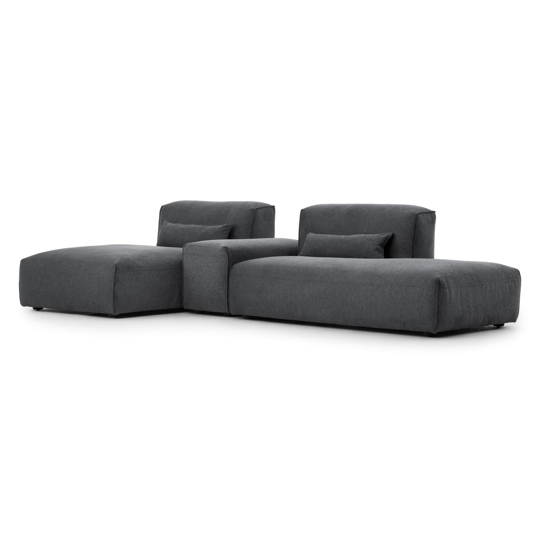 Ellemia Fabric Modular Set Dark Grey