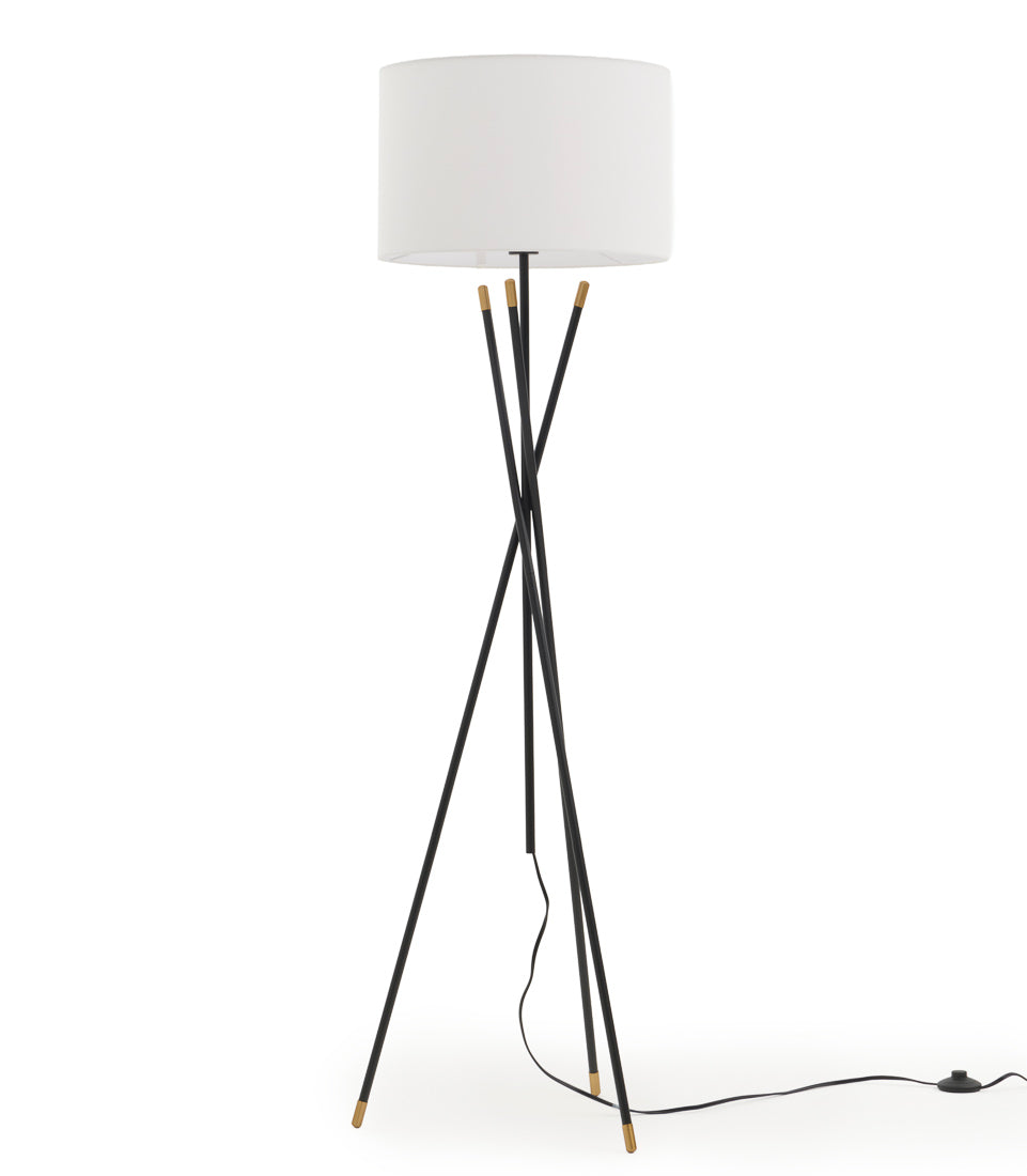Walsha Floor Lamp Black