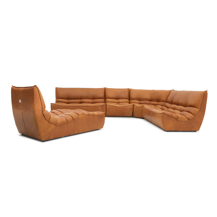 Nesto Leather Modular Set Cognac