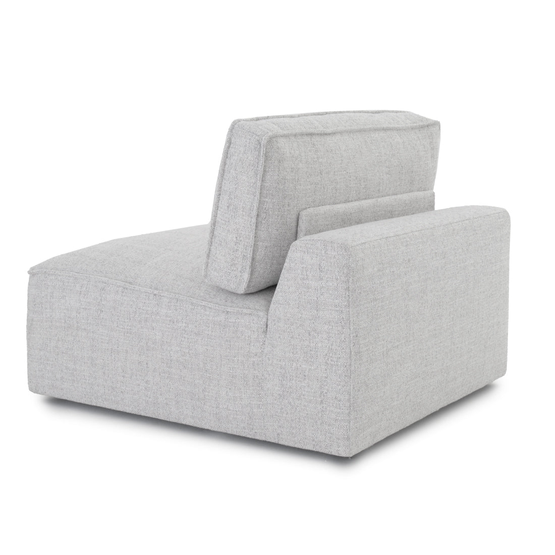 Nash Modular Armless Chair Light Grey