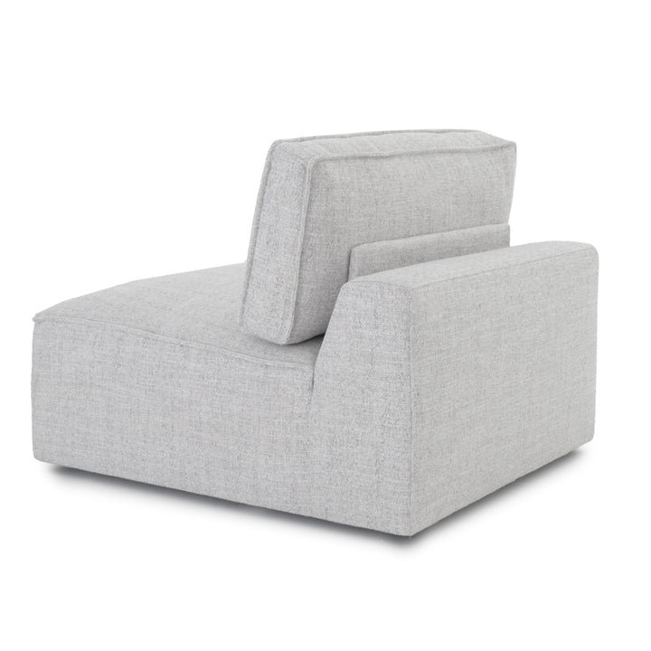 Nash Modular Armless Chair Light Grey