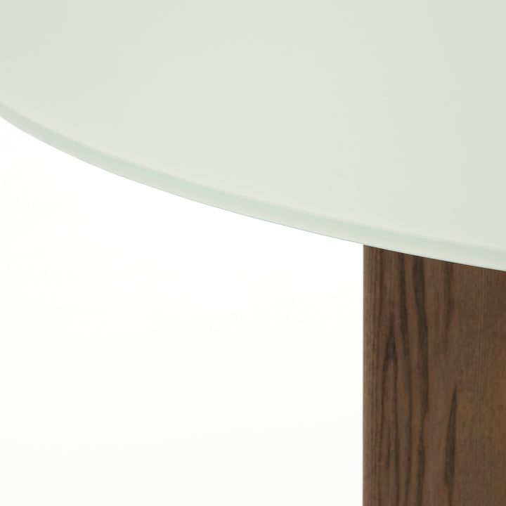 Nicolette Glass Dinette Table Beige
