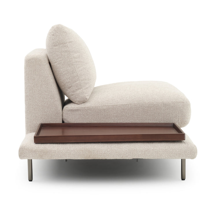 Elizabeth Modular Chair W. Left Table Beige