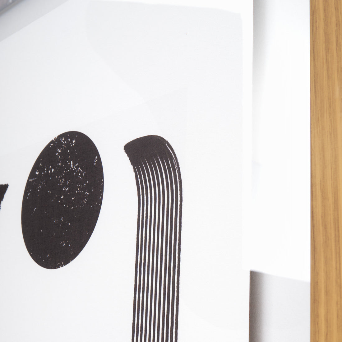 Elsie Print on Canvas Black & White