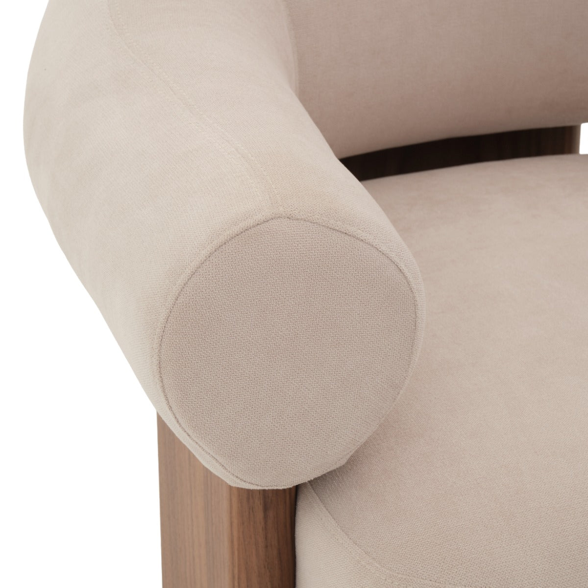 Emily Fabric Accent Chair Beige