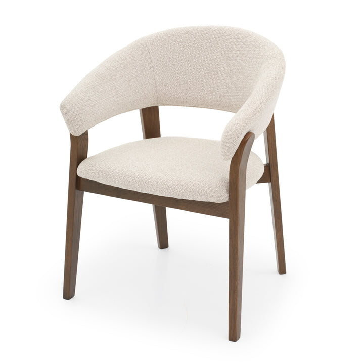 Nimesha Fabric Armchair Light Grey
