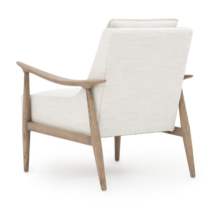 Nolra Fabric Accent Chair Off White