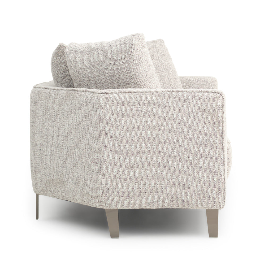 Wester Fabric Loveseat Black & White