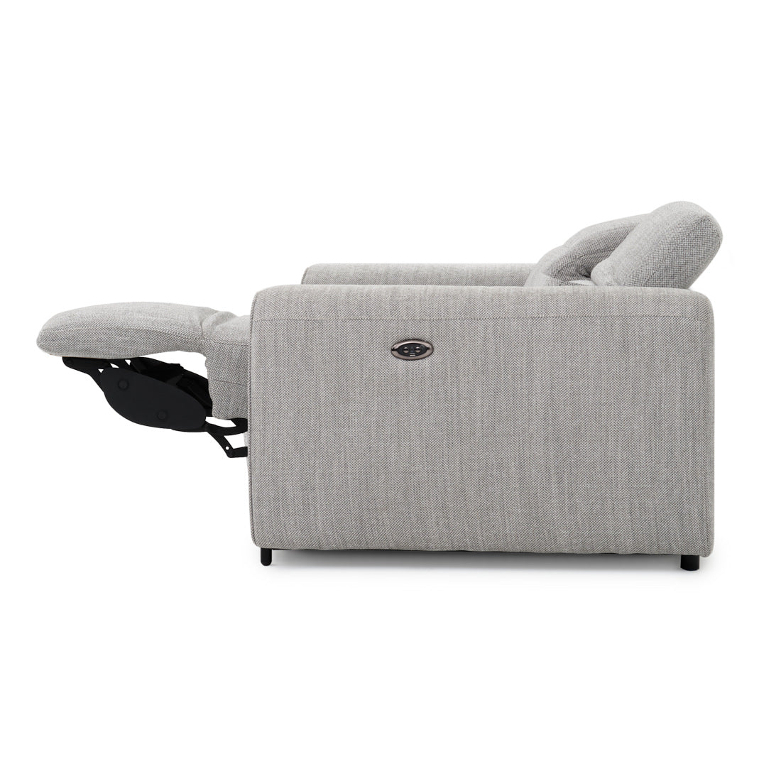 Wilnoir Fabric Reclining Loveseat Light Grey
