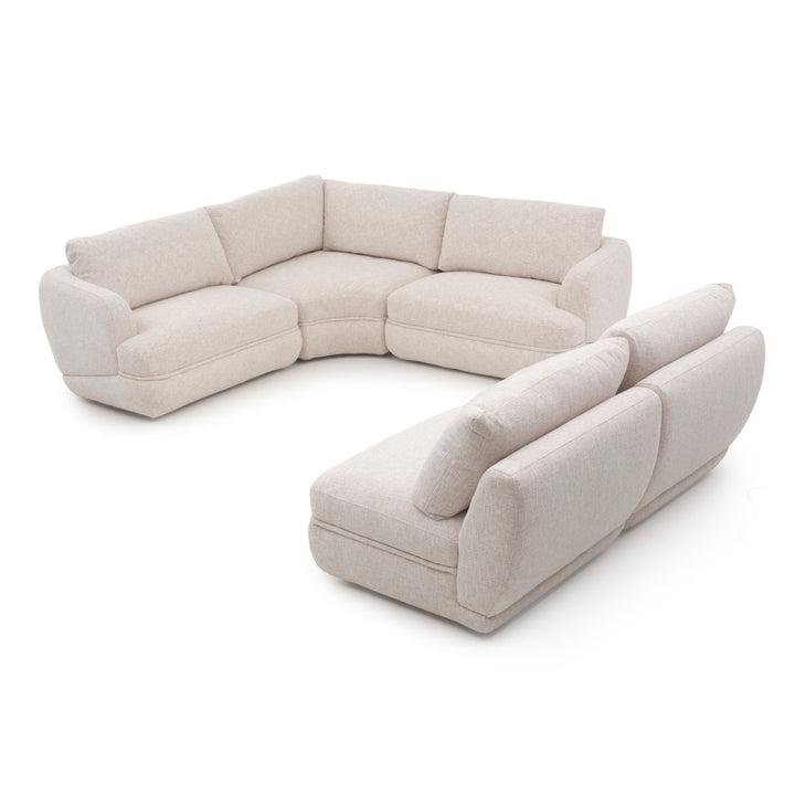 Esteli Fabric Modular Set Beige