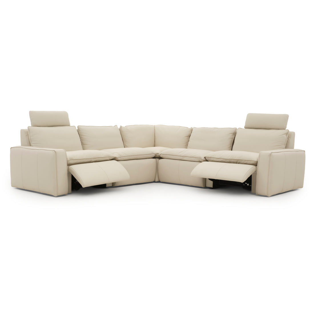 Nadyna Leather Modular Set Beige