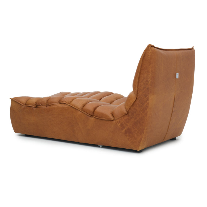 Nesto Modular Armless Chaise Cognac