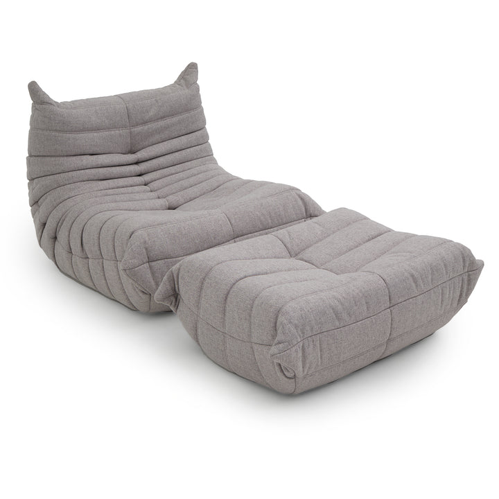 Ean Fabric Accent Chair Light Grey