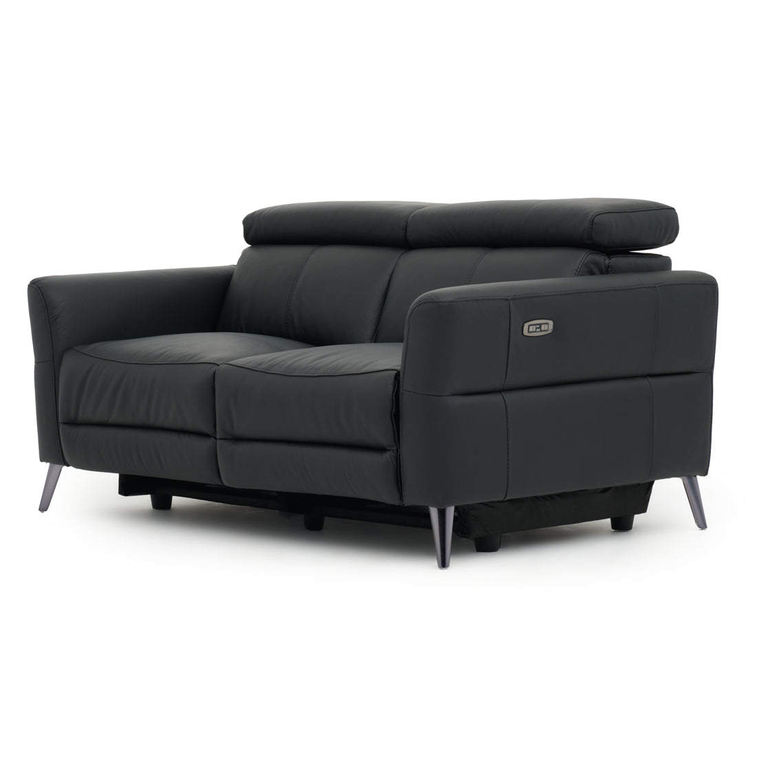 Westlyn Leather Reclining Loveseat Black