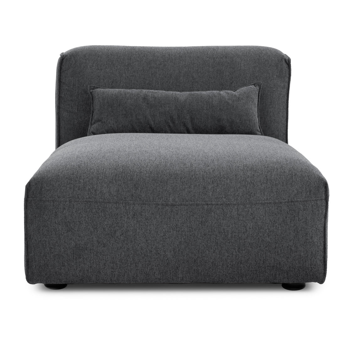 Ellemia Modular Armless Chaise Dark Grey
