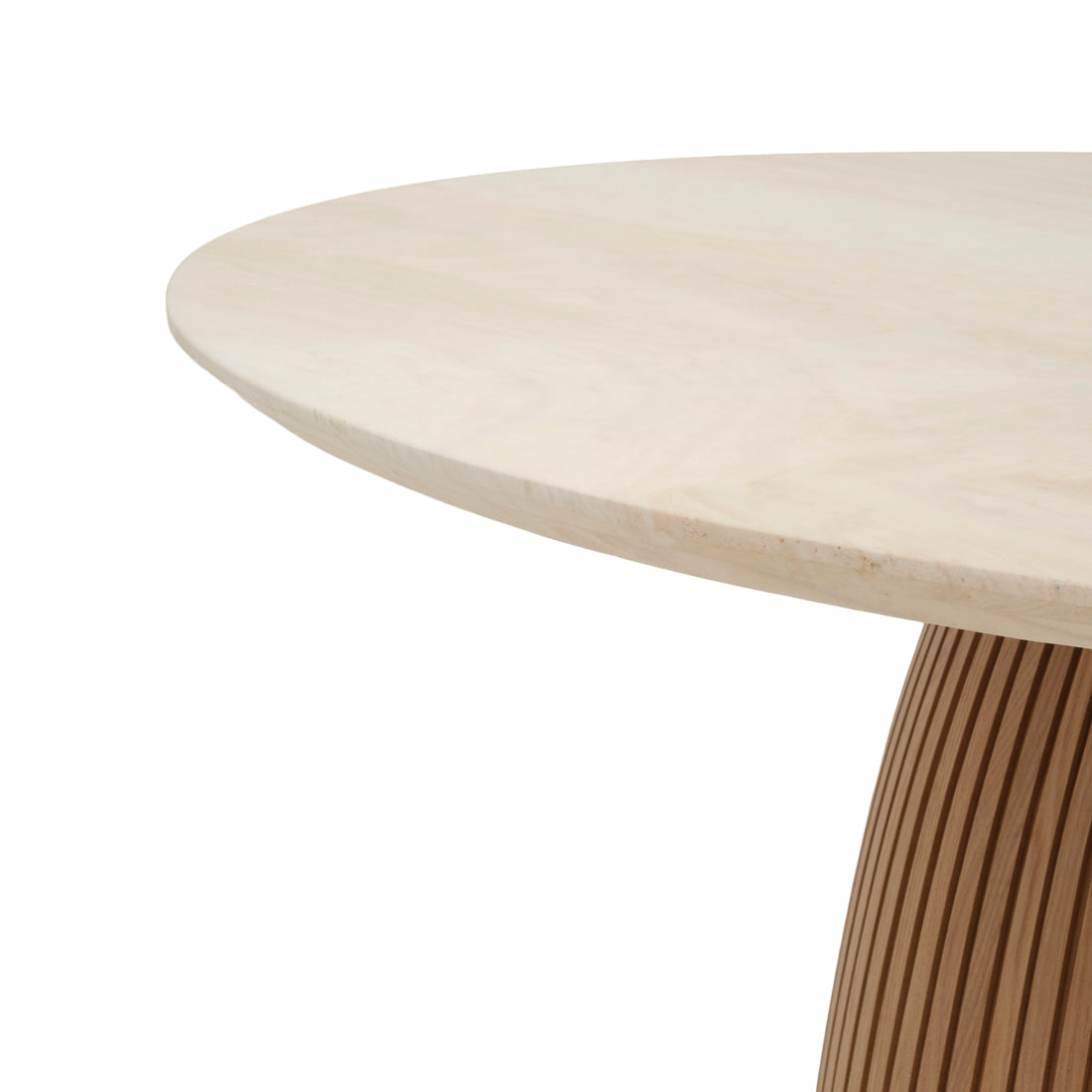 Namora Travertine Dinette Table Light Brown