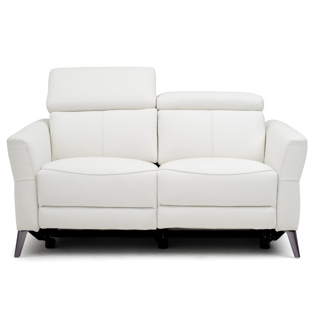 Westlyn Leather Reclining Loveseat White