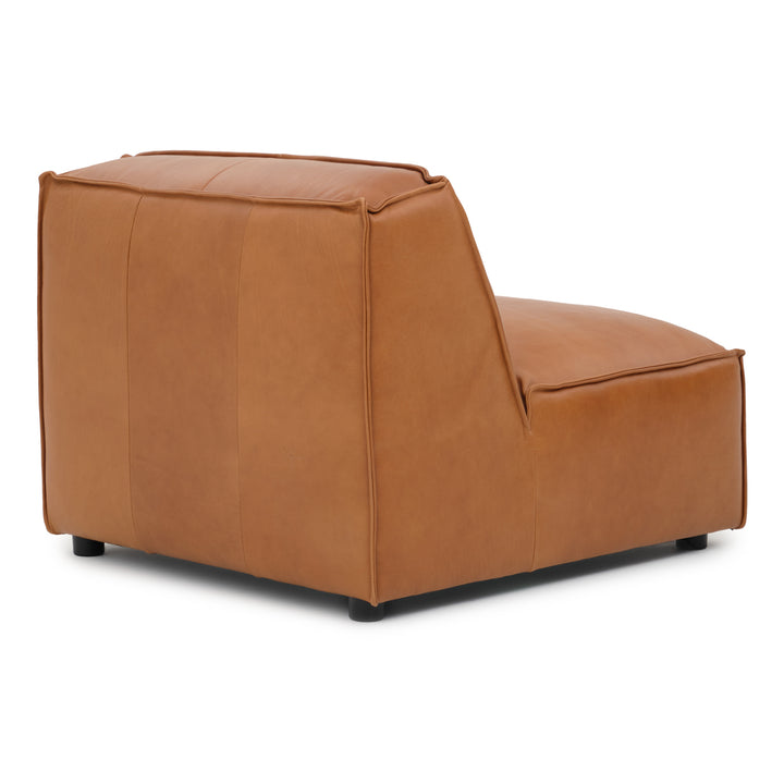 Nook Modular Armless Chair Cognac