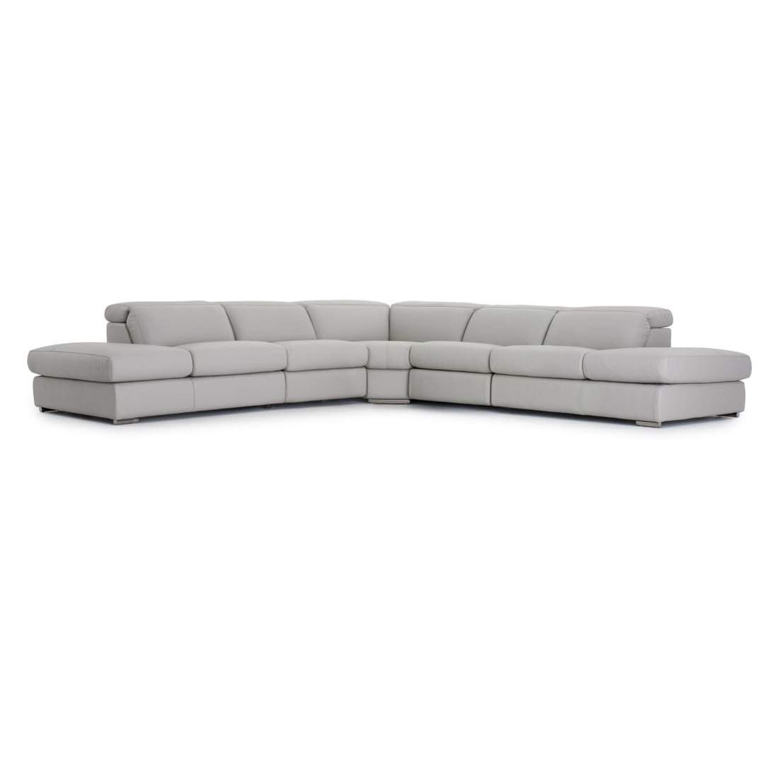 Whitmore Reclining Sectional Sofa Light Grey