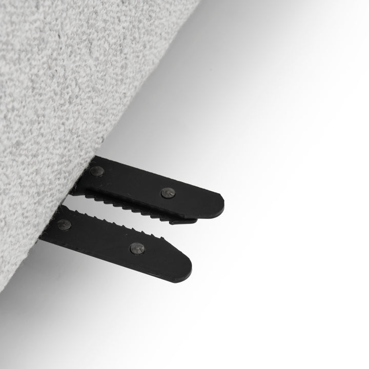 Nadal Modular Armless Chair Light Grey