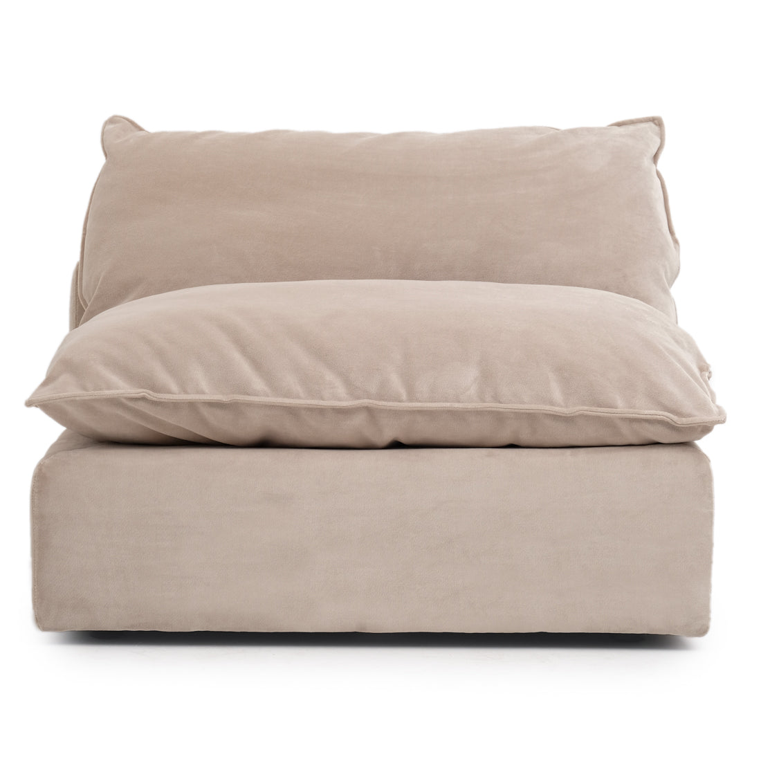 Nuage Modular Armless Chair Beige