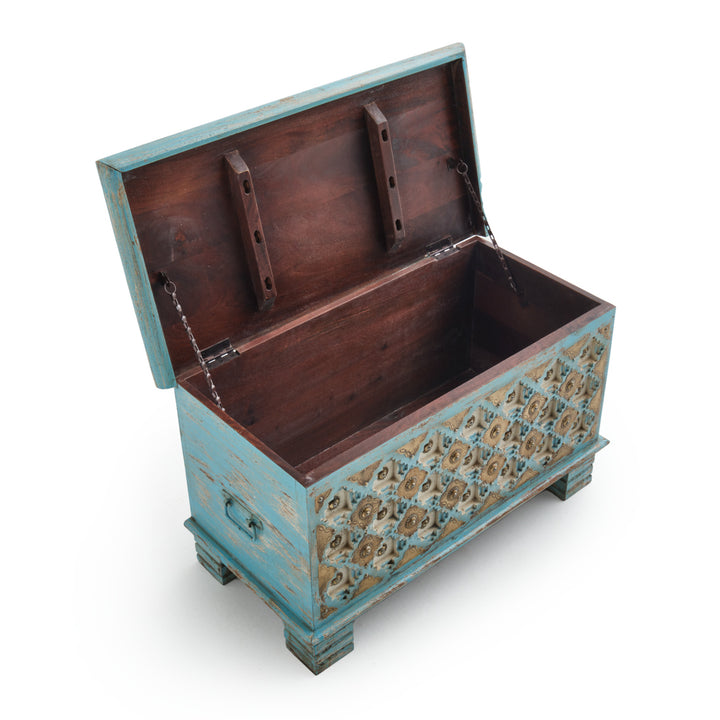Navya Wood Accent Table Multicolour