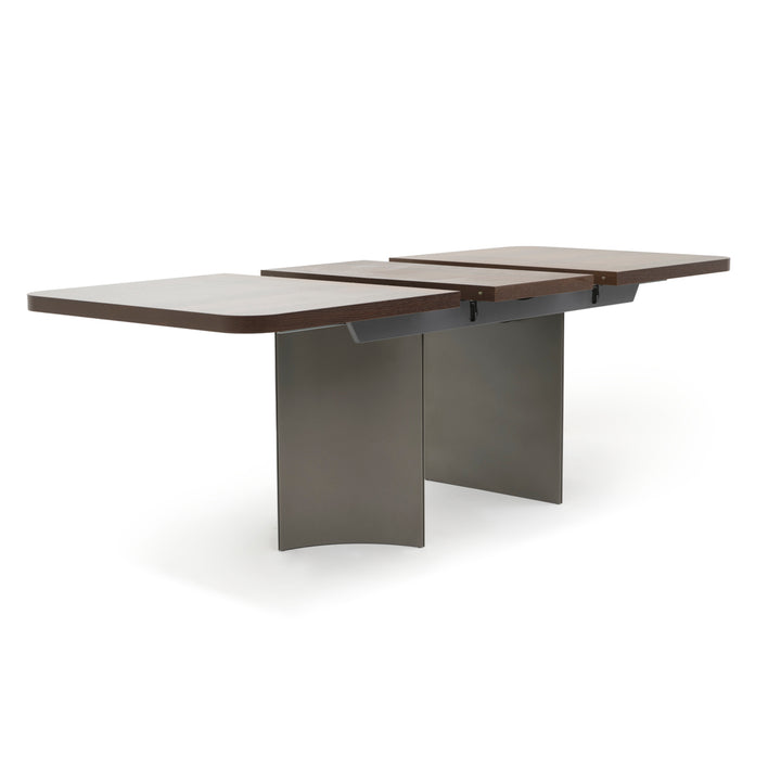 Wadena Extendable Dining Table Dark Brown