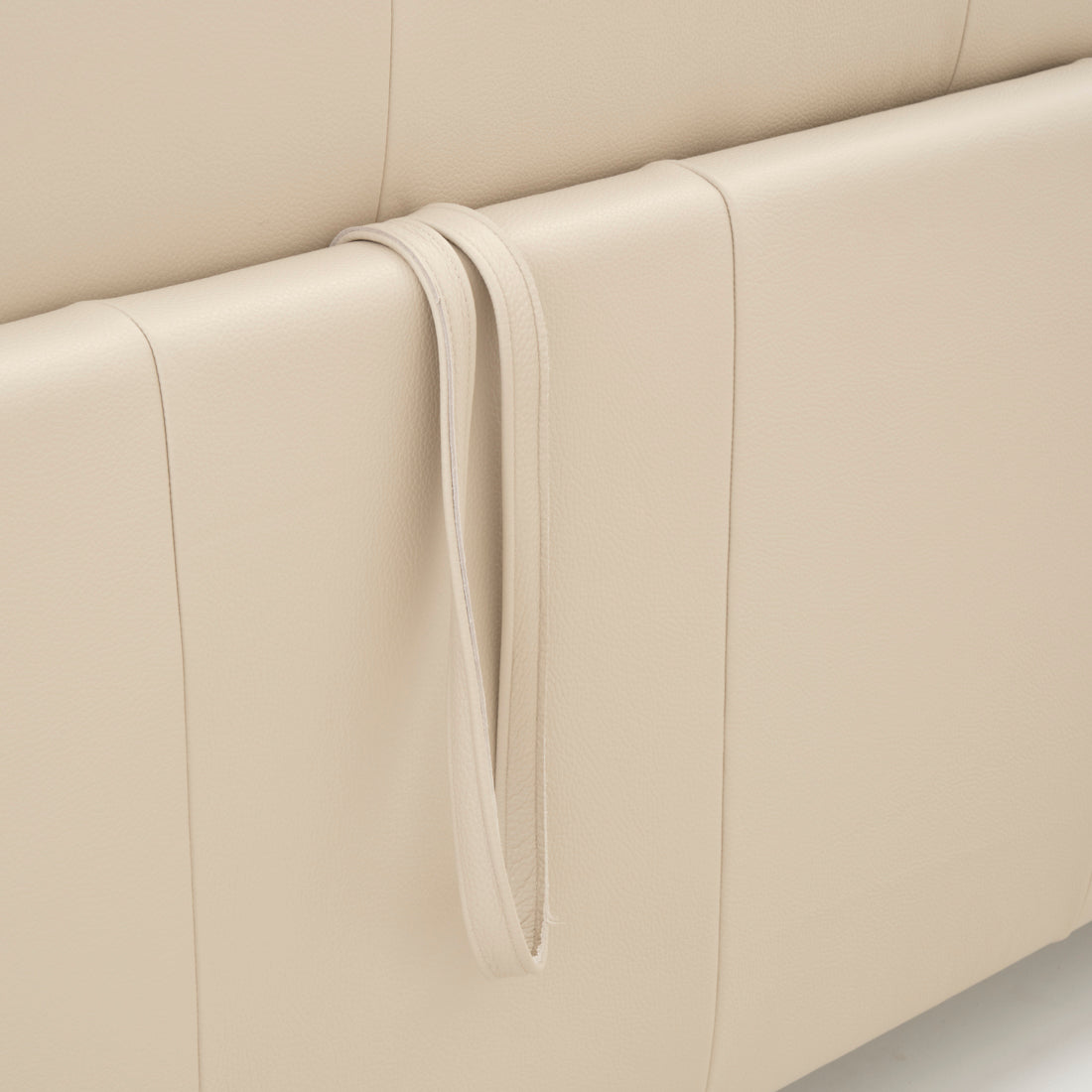 Elati Leather Queen Sofa-Bed Beige