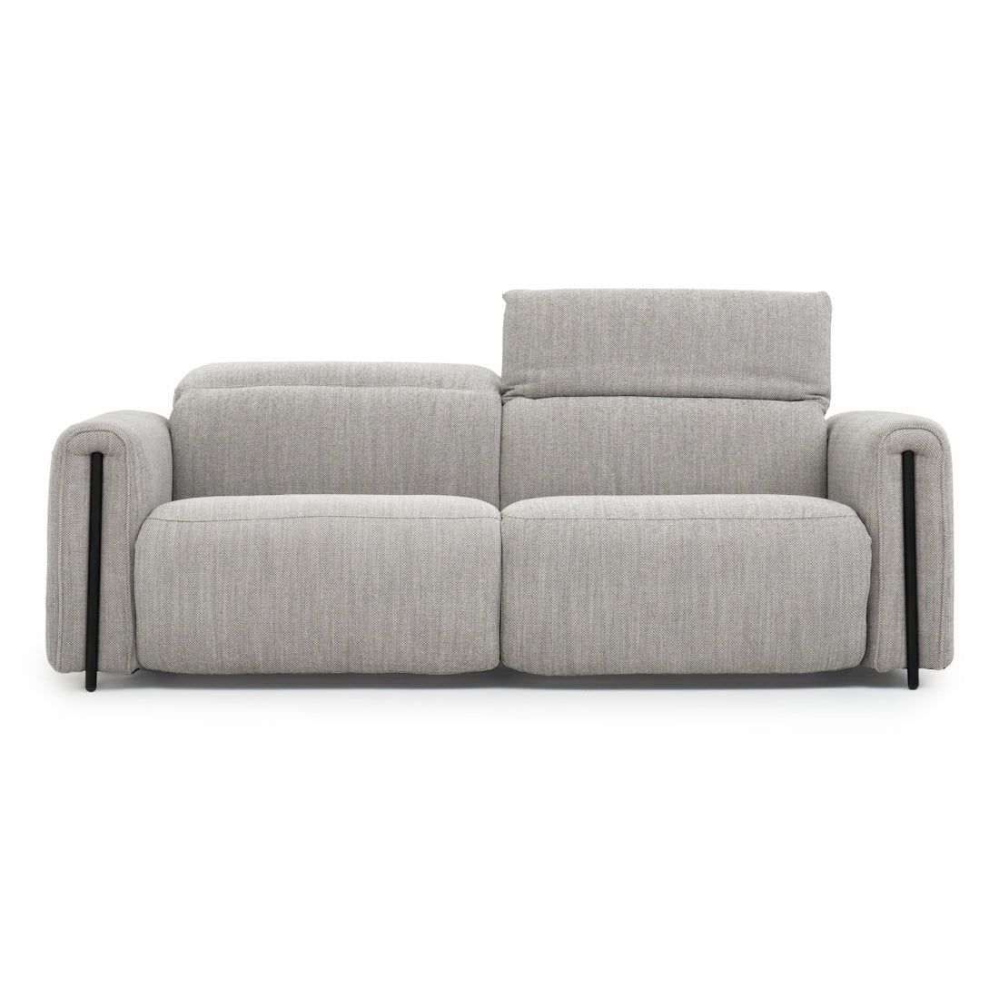 Wilnoir Fabric Reclining Sofa Light Grey
