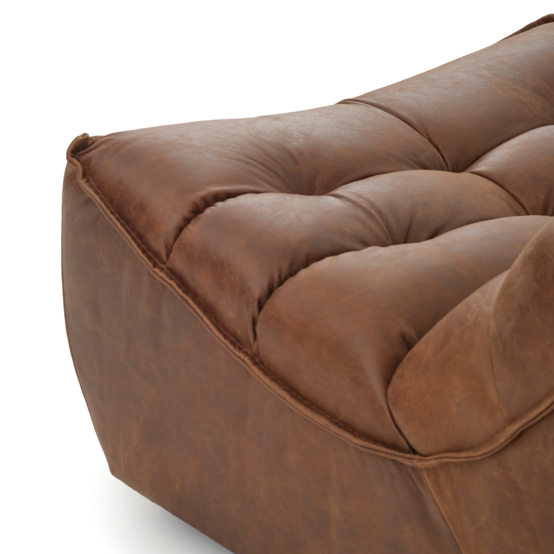 Nesto Modular Armless Chair Dark Brown