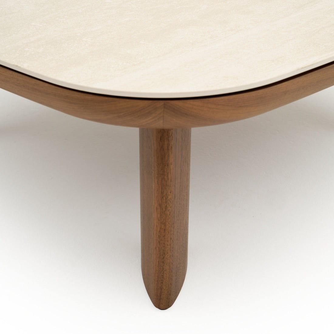 Navani Ceramic Coffee Table Light Brown