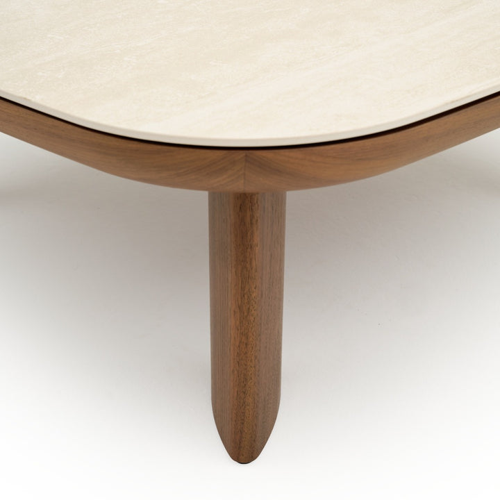 Navani Ceramic Coffee Table Light Brown