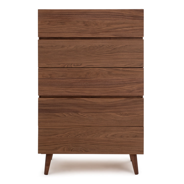 Eckhart 5-Drawer Chest Dark Brown