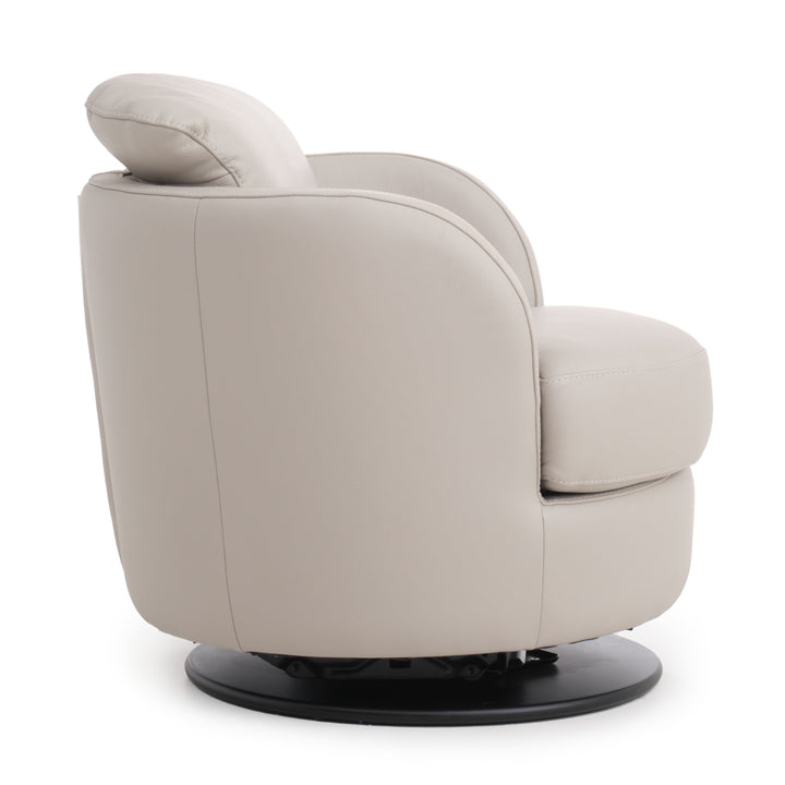 Wedia Swivel Accent Chair Light Grey