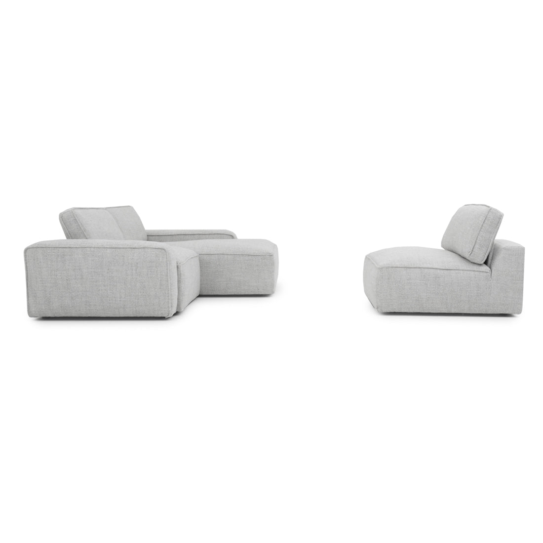 Nash Fabric Modular Set Light Grey