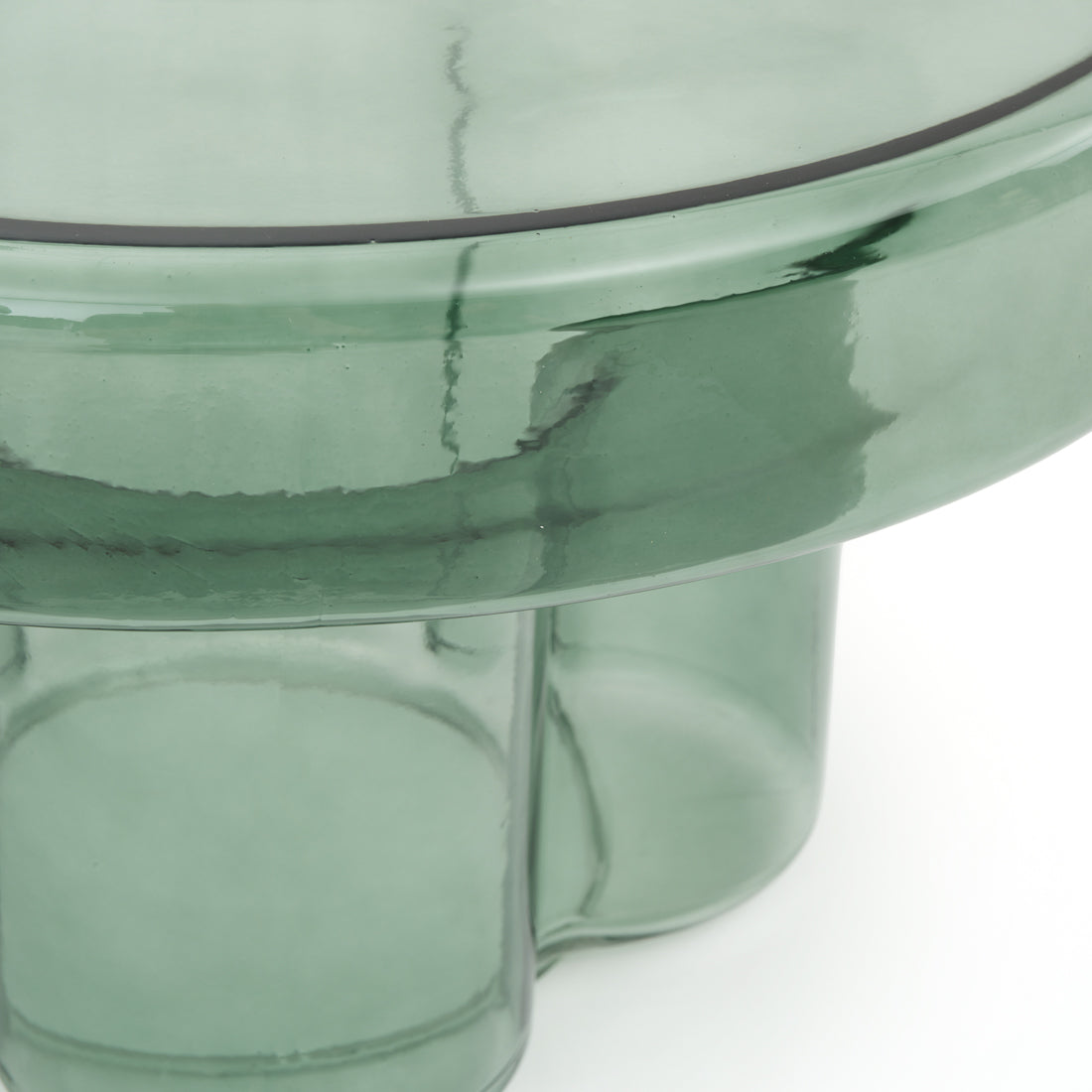 Eira Glass Coffee Table Aqua