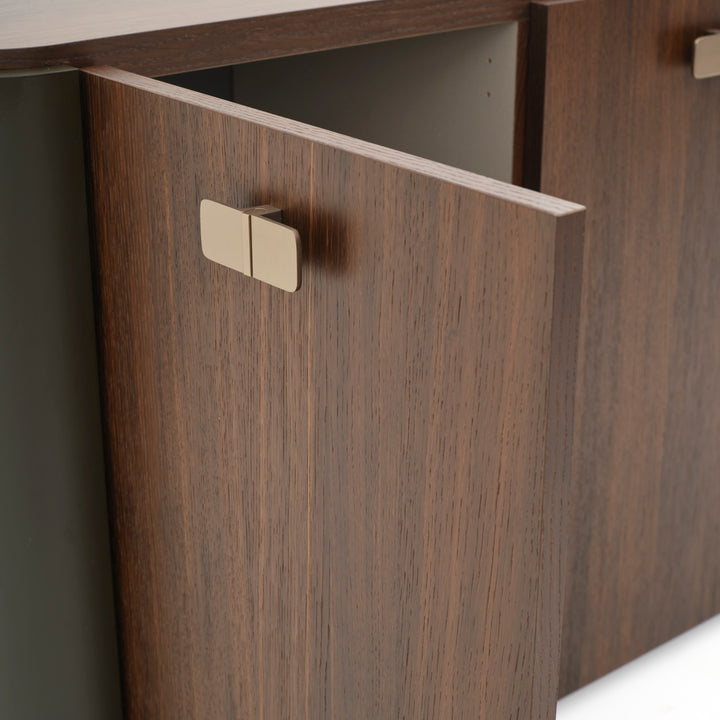 Wadena Wood Sideboard Dark Brown