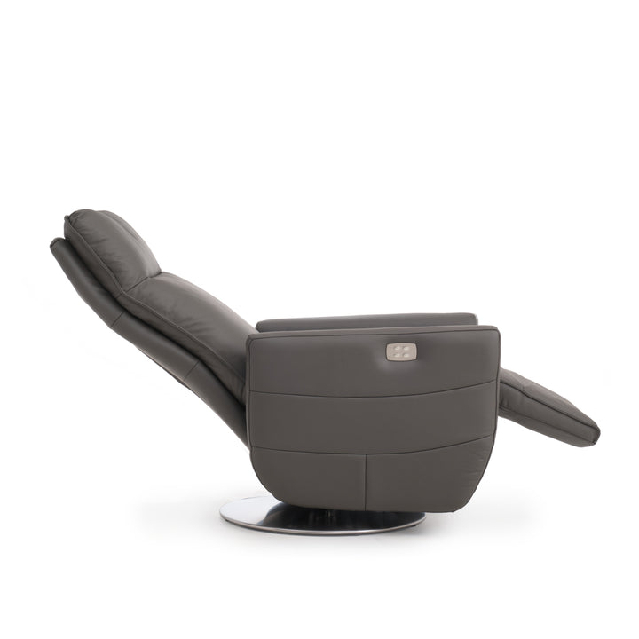 Waven Reclining Accent Chair Dark Grey