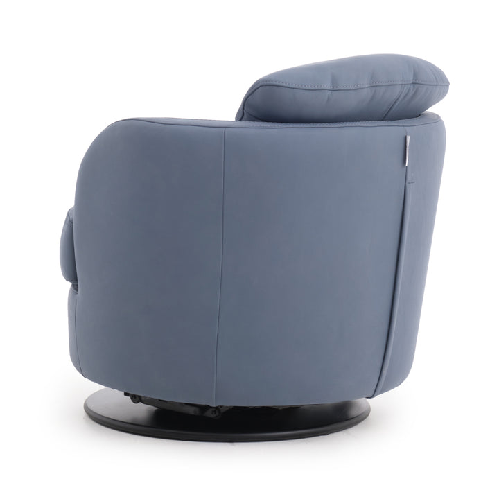 Wedia Swivel Accent Chair Dark Blue