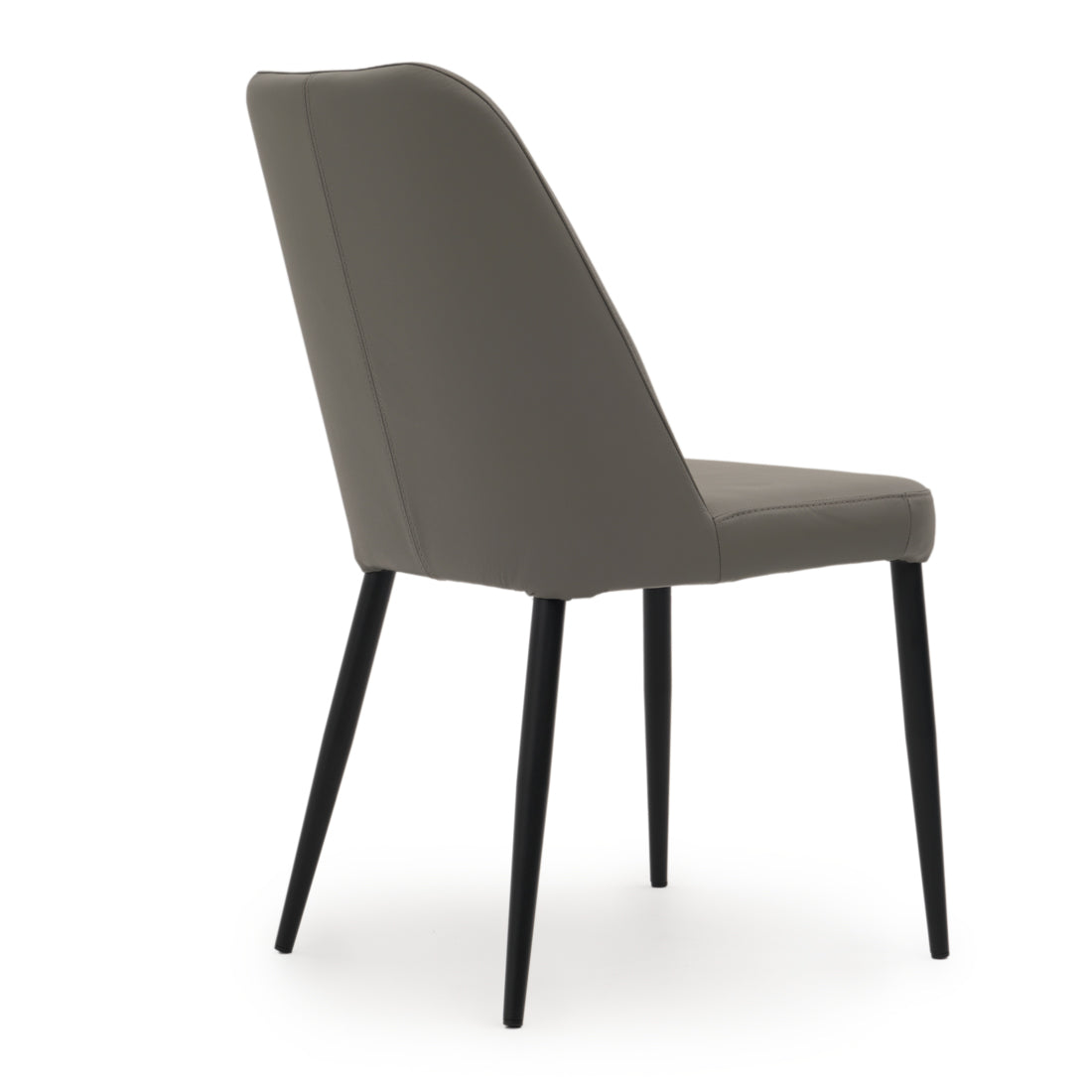 Wima Leather Chair Dark Grey