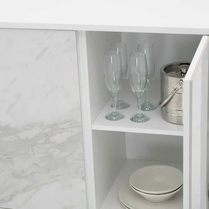 Wimzy Wood Sideboard White