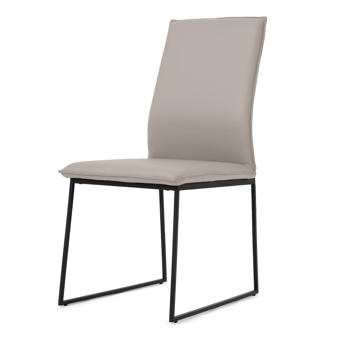 Wara Leather Chair Light Grey