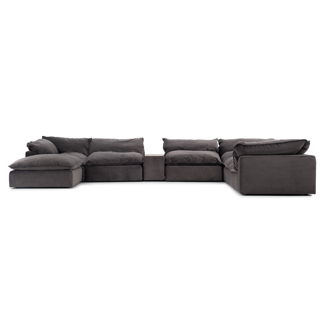 Nuage Fabric Modular Set Dark Grey